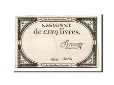 France, 5 Livres, 1793, KM #A76, 1793-10-31, VF(30-35), Lafaurie #171, France,..