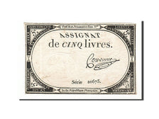 5 Livres type Domaines Nationaux, signé Convieme