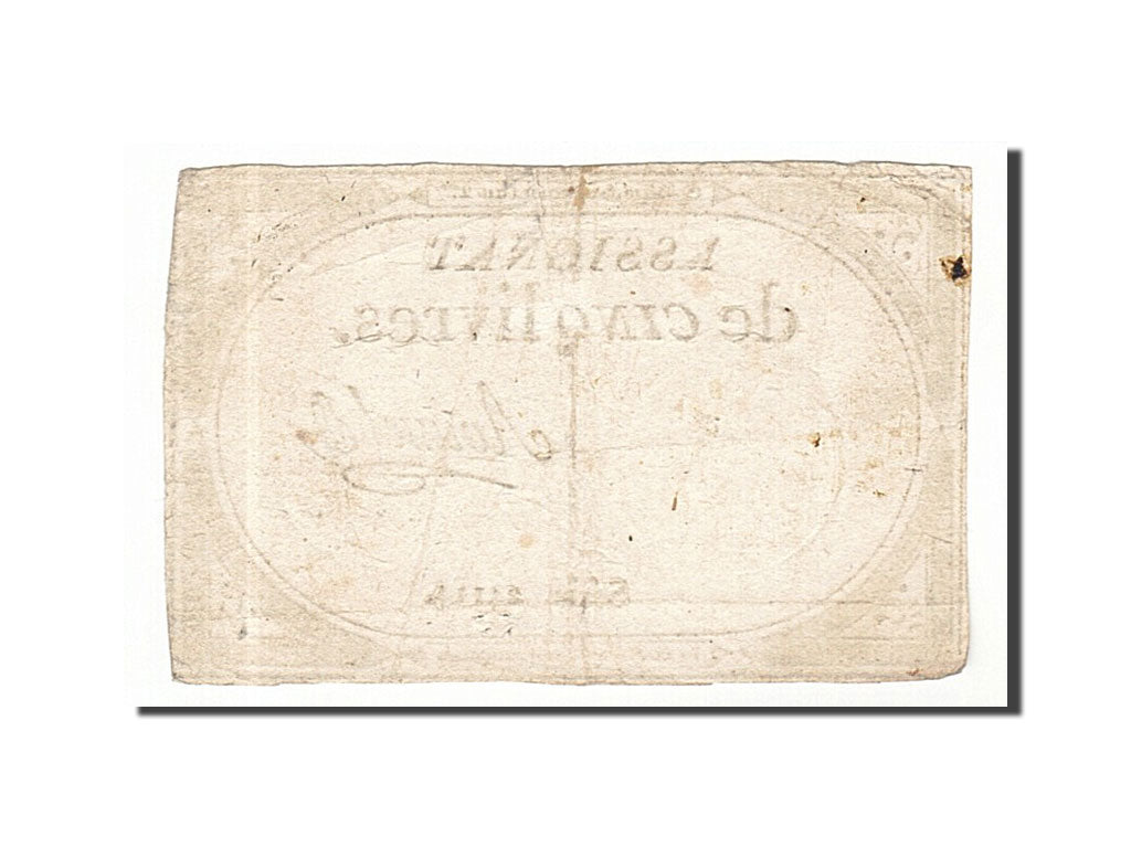 Banknot, Francja, 5 Livres, 1793, Roussel, VF(30-35), KM:A76, Lafaurie:171