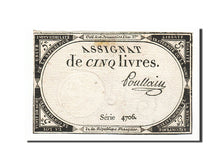 France, 5 Livres, 1793, KM #A76, 1793-10-31, VF(30-35), Lafaurie #171, France,..
