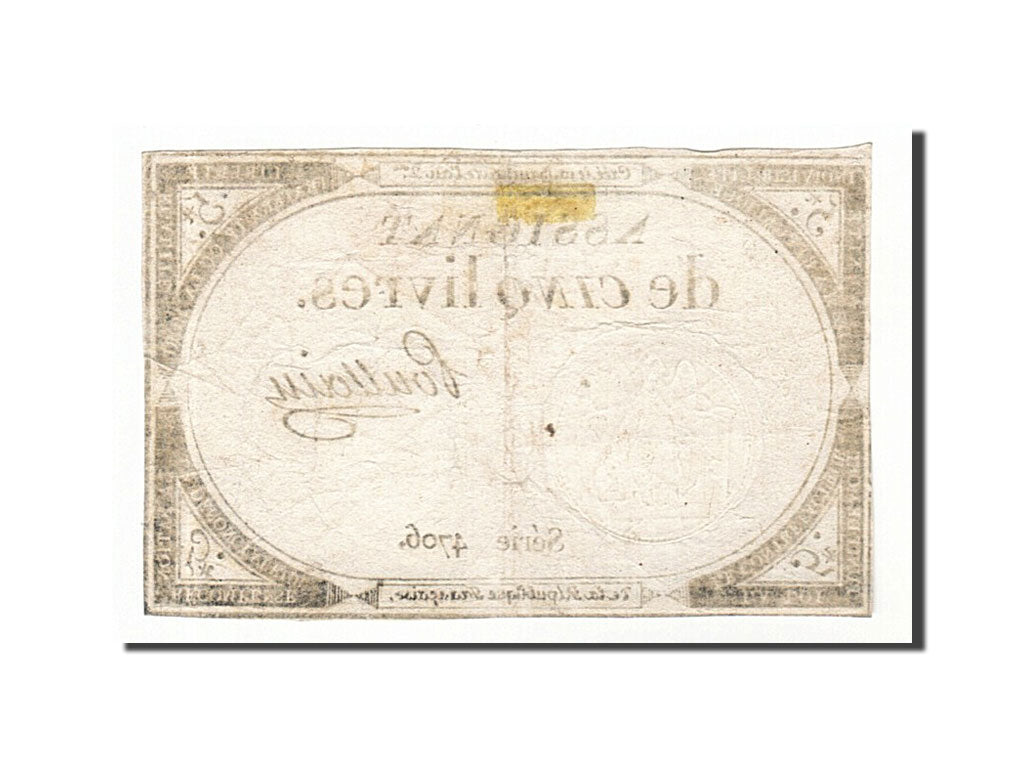 France, 5 Livres, 1793, KM #A76, 1793-10-31, VF(30-35), Lafaurie #171, France,..