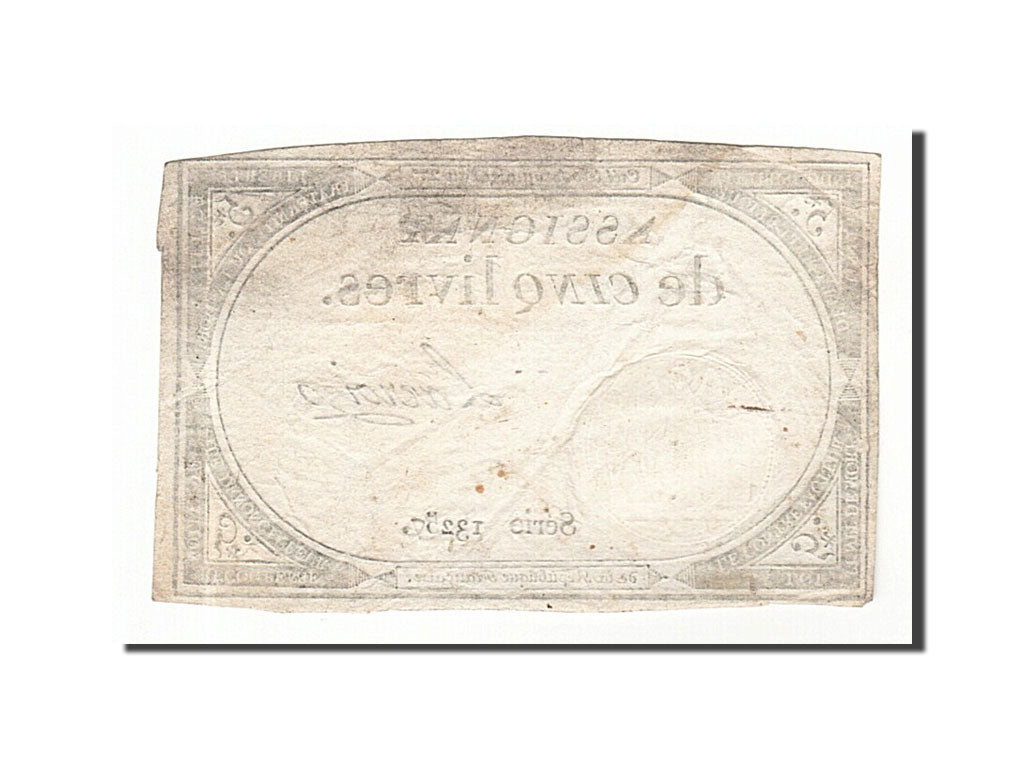 Francia, 5 Livres, 1793, Lacroix, KM:A76, MB+, Lafaurie:171