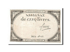 Banknote, France, 5 Livres, 1793, Faure, VF(30-35), KM:A76, Lafaurie:171