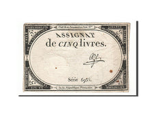 France, 5 Livres, 1793, KM #A76, 1793-10-31, VF(30-35), Lafaurie #171, France,..