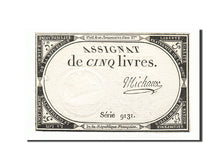 5 Livres type Domaines Nationaux, signé Michaux
