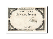 5 Livres type Domaines Nationaux, signé Preux