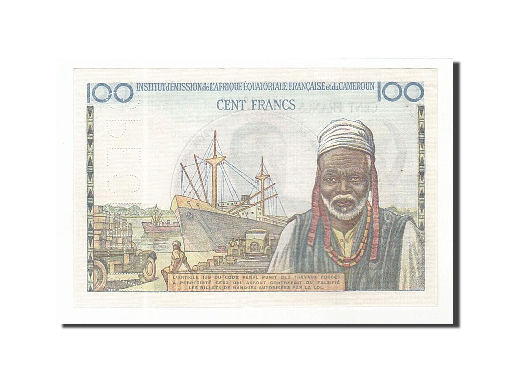 French Equatorial Africa, 100 Francs, 1957, UNC(60-62), O.00