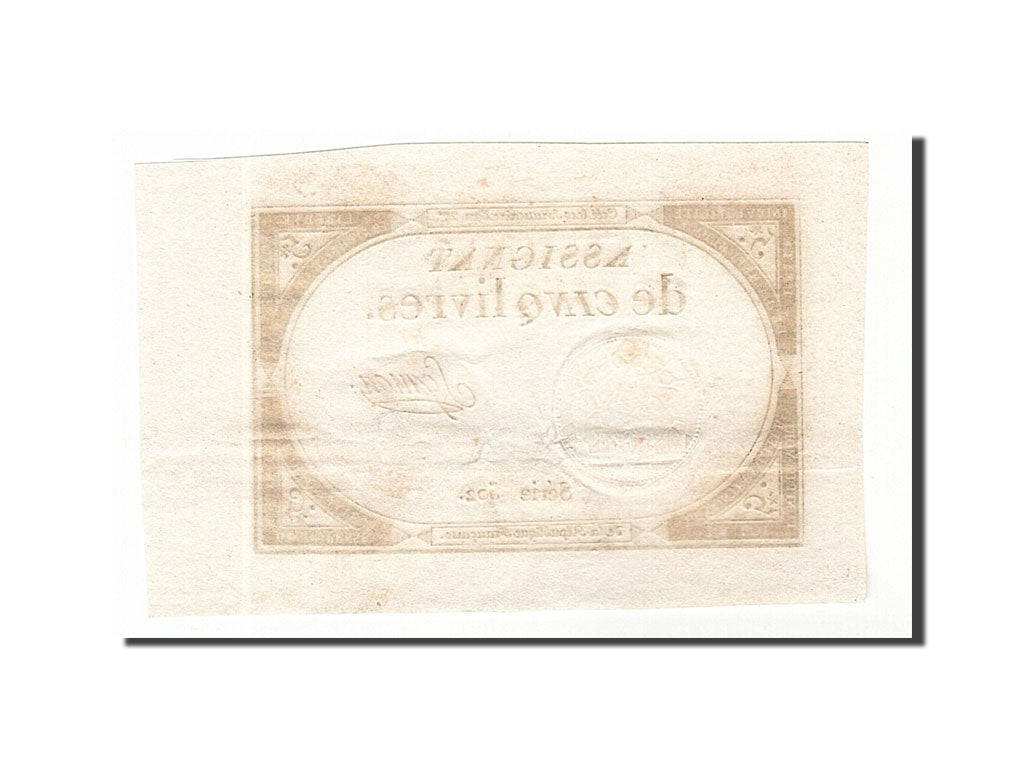 Banknote, France, 5 Livres, 1793, Symon, UNC(63), KM:A76, Lafaurie:171