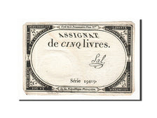France, 5 Livres, 1793, KM #A76, 1793-10-31, AU(50-53), Lafaurie #171, France,..