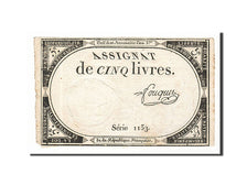 France, 5 Livres, 1793, KM #A76, 1793-10-31, EF(40-45), Lafaurie #171, France,..