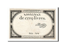 Francia, 5 Livres, 1793, Mortier, KM:A76, BB, Lafaurie:171