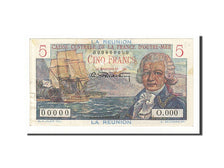 Reunion, 5 Francs, 1947, KM #41s, VF(20-25), O.000
