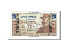 La Réunion, 20 Francs type Emile Gentil, SPECIMEN