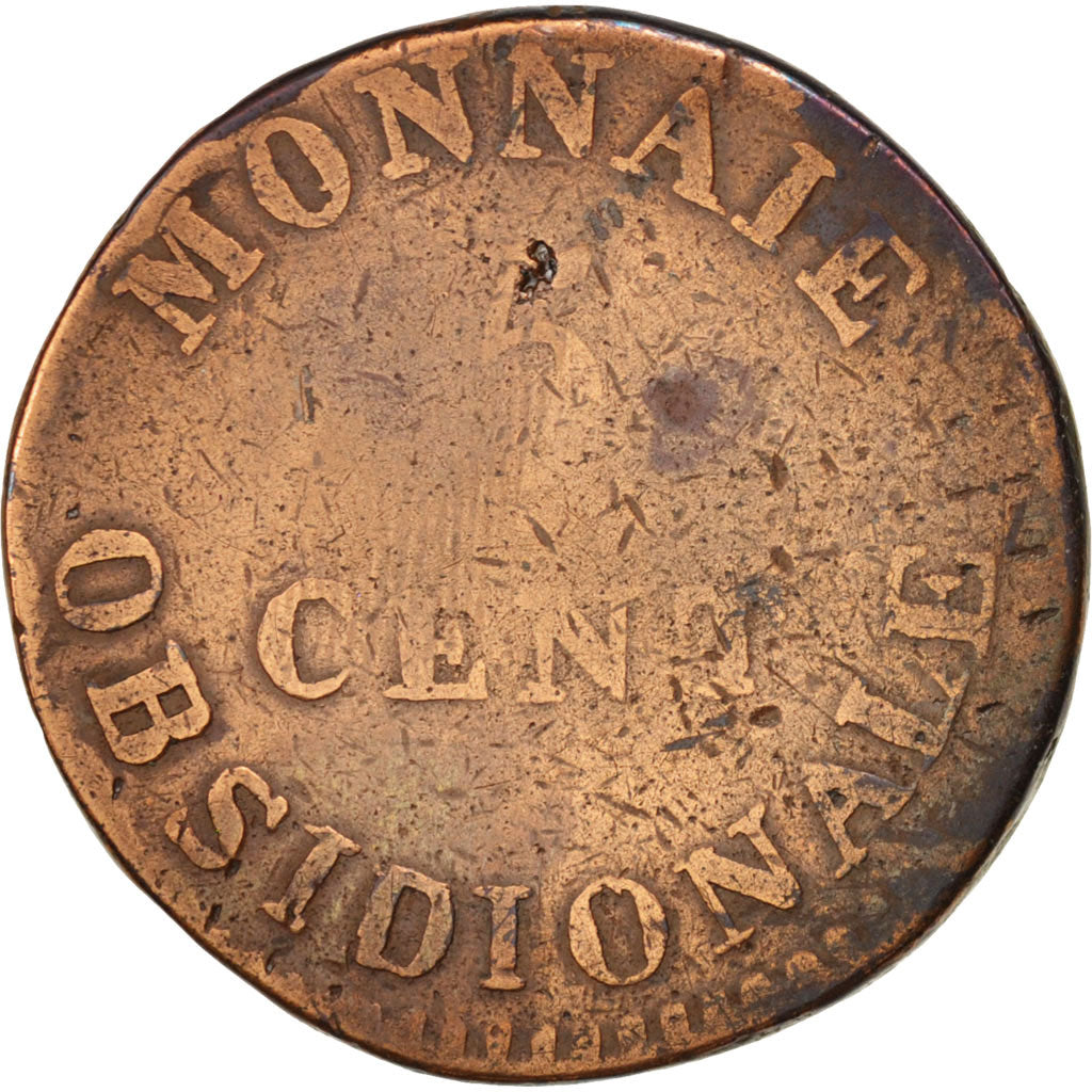 France, 5 Centimes, 1814, Anvers, VG(8-10), Bronze, Gadoury:129a