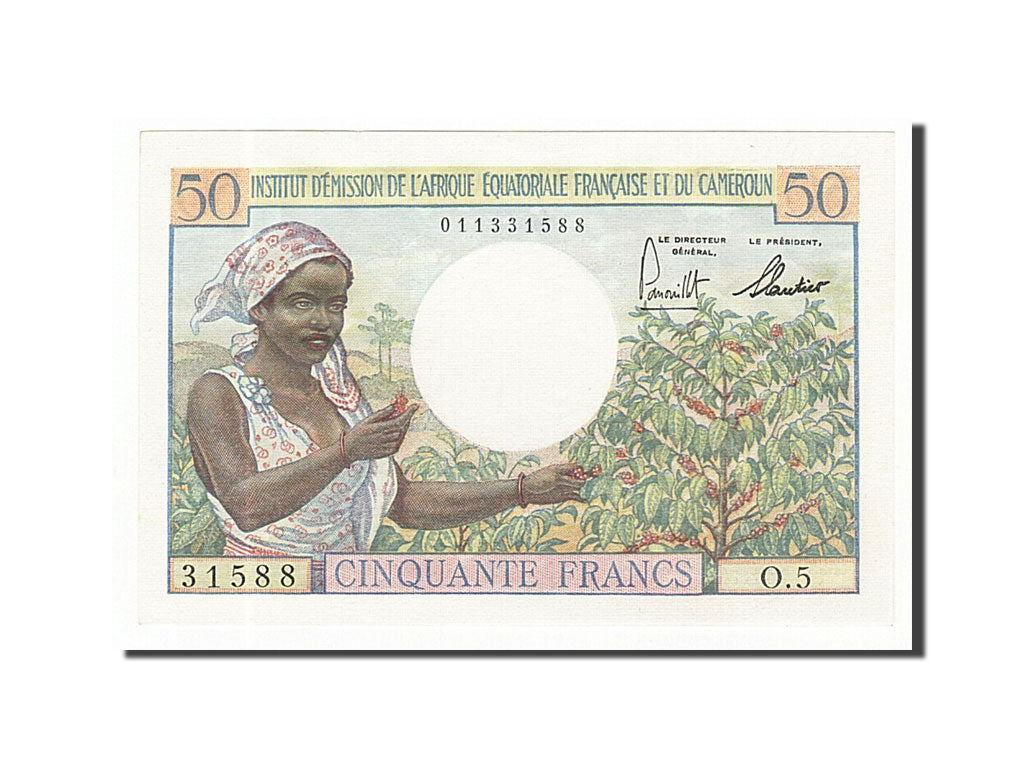 Africa equatoriale francese, 50 Francs, 1957, FDS