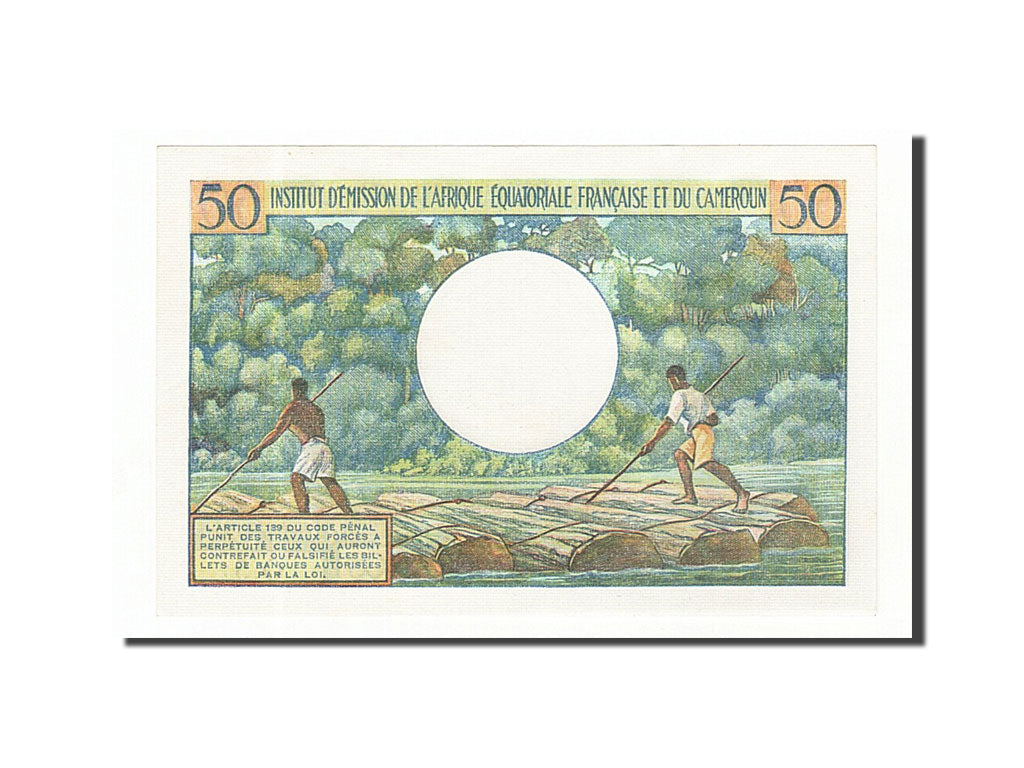 Africa equatoriale francese, 50 Francs, 1957, FDS