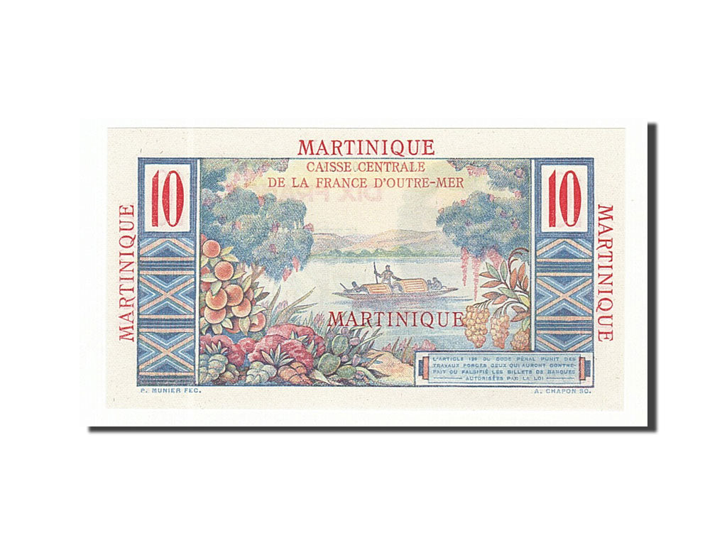 Martinique, 10 Francs, 1946, UNC(65-70), O.00