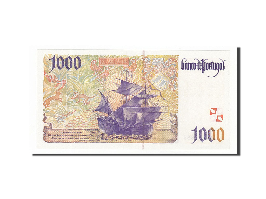 Banknote, Portugal, 1000 Escudos, 1996, 1996-04-18, UNC(63)