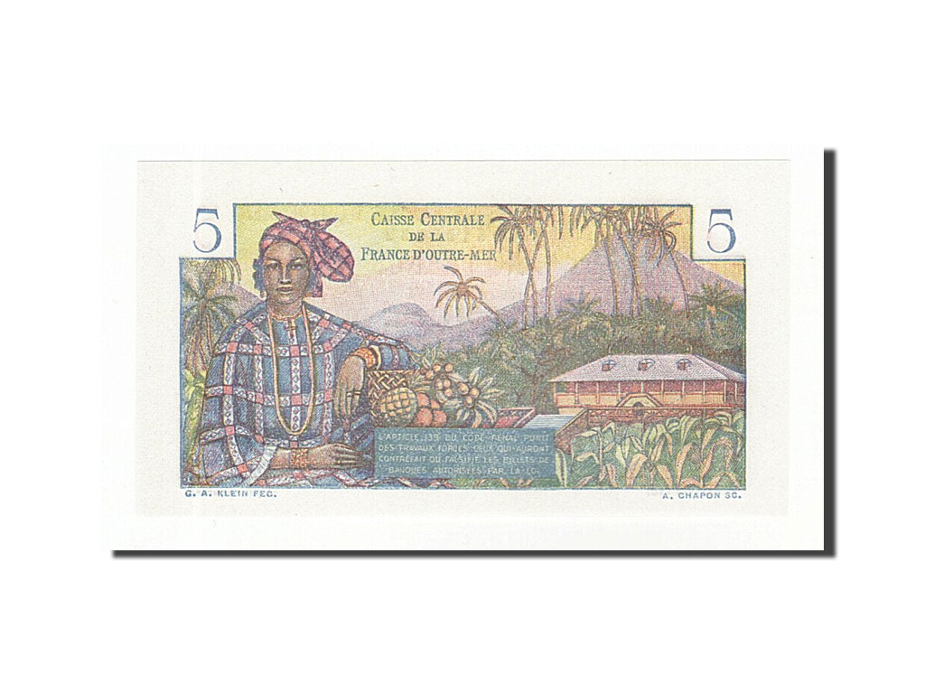 French Equatorial Africa, 5 Francs, UNC(65-70), G.38