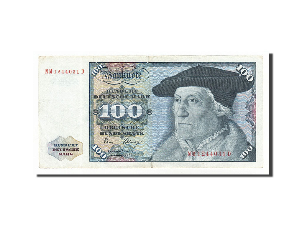 Banknote, GERMANY - FEDERAL REPUBLIC, 100 Deutsche Mark, 1980, 1980-01-02