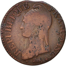 France, Dupré, 5 Centimes, 1798, Bordeaux, B, Bronze, KM:640.8, Gadoury:126