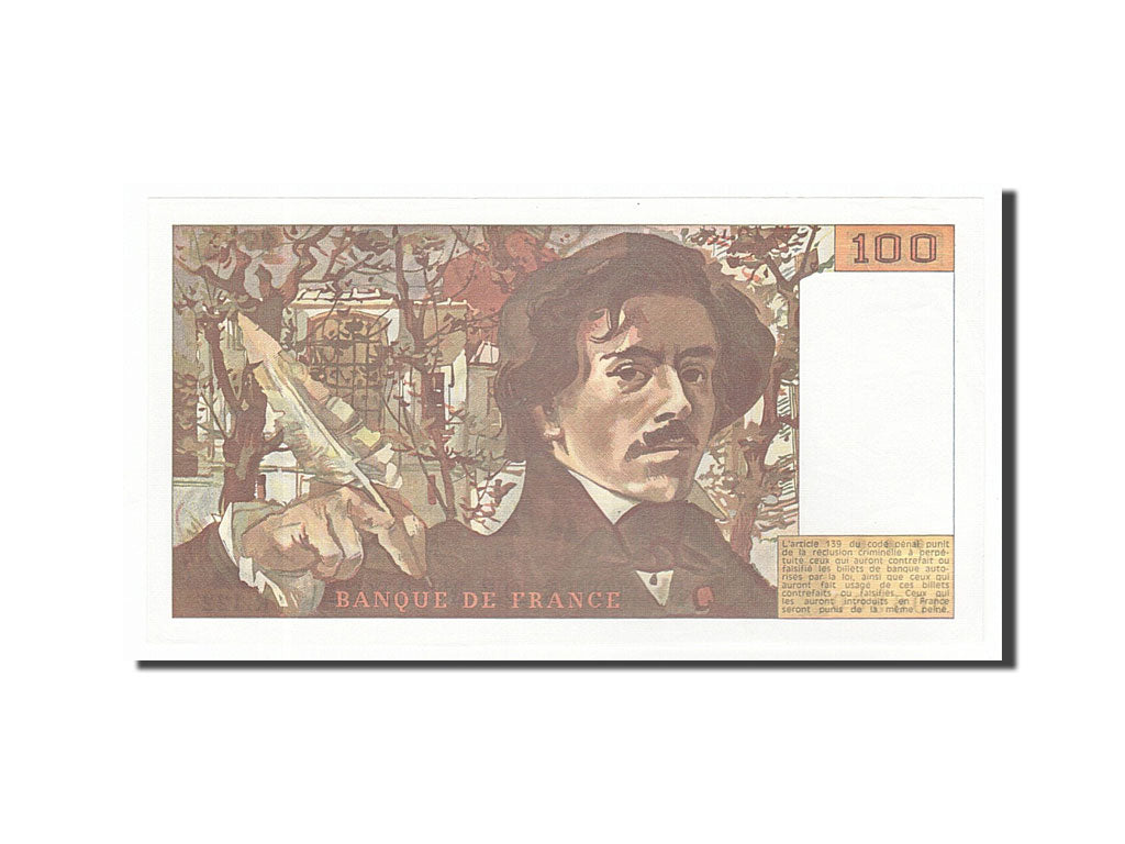 Banknote, France, 100 Francs, 100 F 1978-1995 ''Delacroix'', 1987, UNC(63)