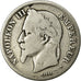 Moneda, Francia, Napoleon III, Napoléon III, 2 Francs, 1870, Paris, BC, Plata