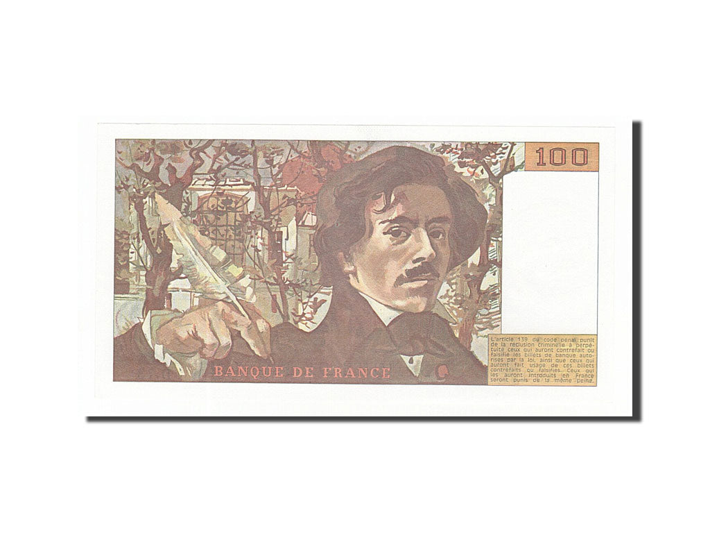 Banknote, France, 100 Francs, 100 F 1978-1995 ''Delacroix'', 1984, UNC(65-70)