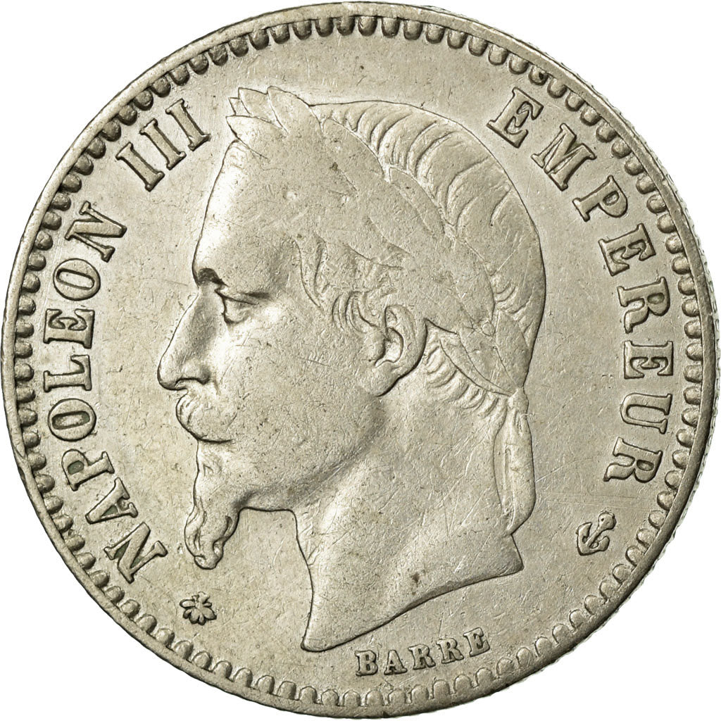 Münze, Frankreich, Napoleon III, Napoléon III, 50 Centimes, 1866, Paris, S+