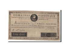 France, 300 Livres, 1791, KM #A48, 1791-09-12, EF(40-45), E N°29434, Lafauri...