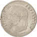 France, Napoleon III, 50 Centimes, 1867, Strasbourg, VF(20-25), KM 814.2