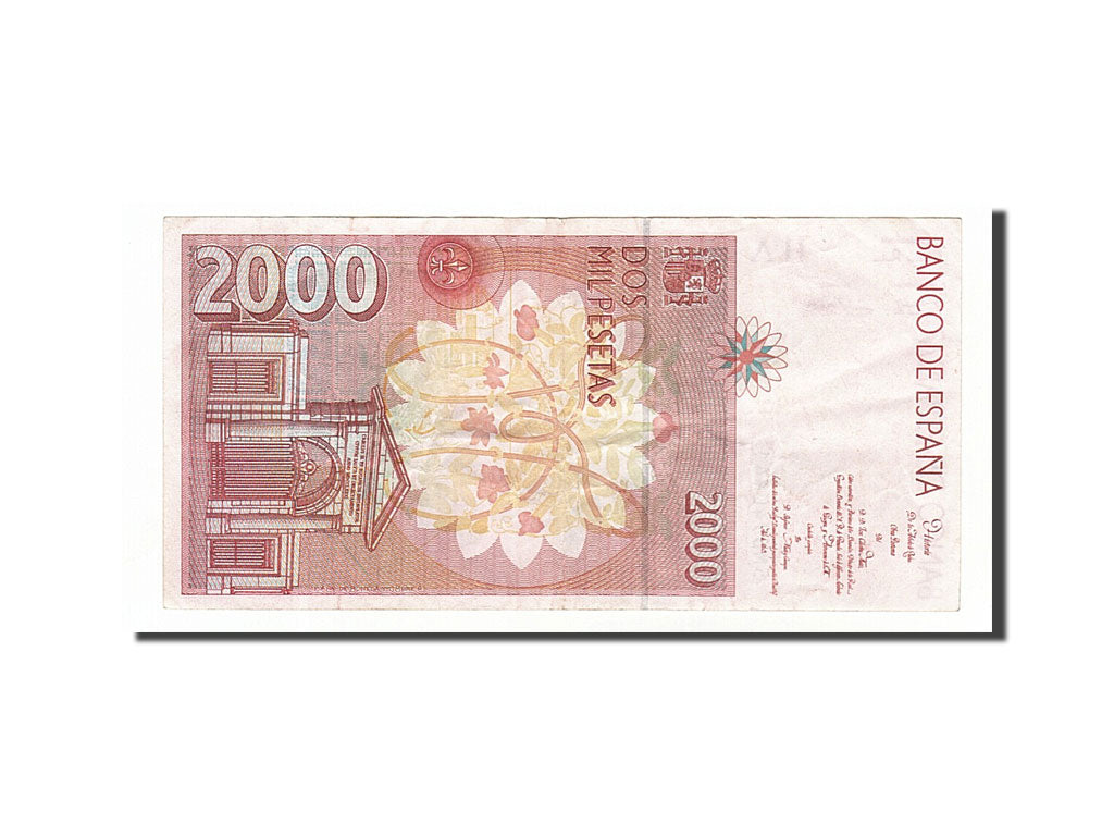 Banknote, Spain, 2000 Pesetas, 1992, 1992-04-24, EF(40-45)