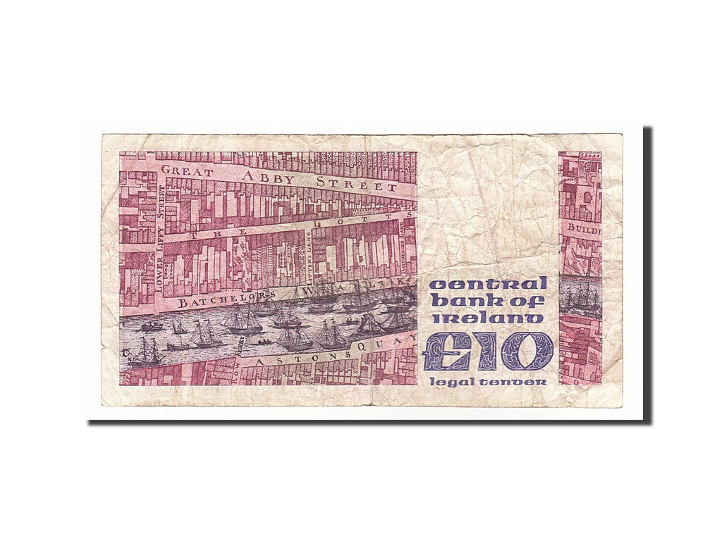 Ireland - Republic, 10 Pounds, 1990, KM #72c, 1990-06-14, VF(20-25), BIB 773144