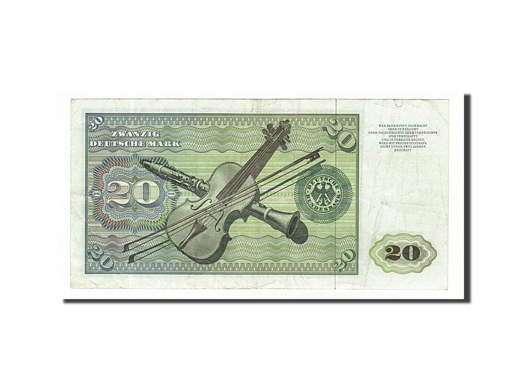 Banknote, GERMANY - FEDERAL REPUBLIC, 20 Deutsche Mark, 1977, 1977-06-01