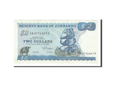 Zimbabwe, 2 Dollars, 1983, KM #1b, AU(50-53), AB3772407S