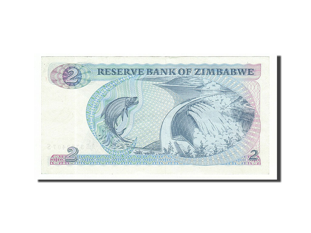 Zimbabwe, 2 Dollars, 1983, KM #1b, AU(50-53), AB3772407S