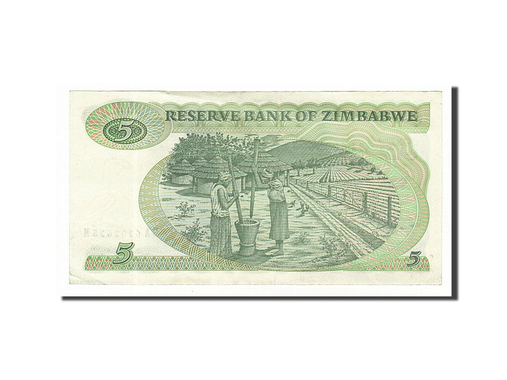 Zimbabwe, 5 Dollars, 1983, KM #2c, AU(50-53), BA6202625M