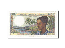 Comoros, 1000 Francs, 1984, KM #11a, AU(55-58), H.2