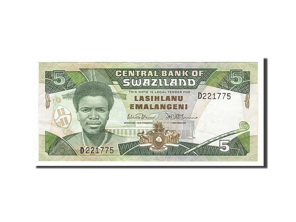 Swaziland, 5 Emalangeni, 1987, KM #14a, EF(40-45), D221775
