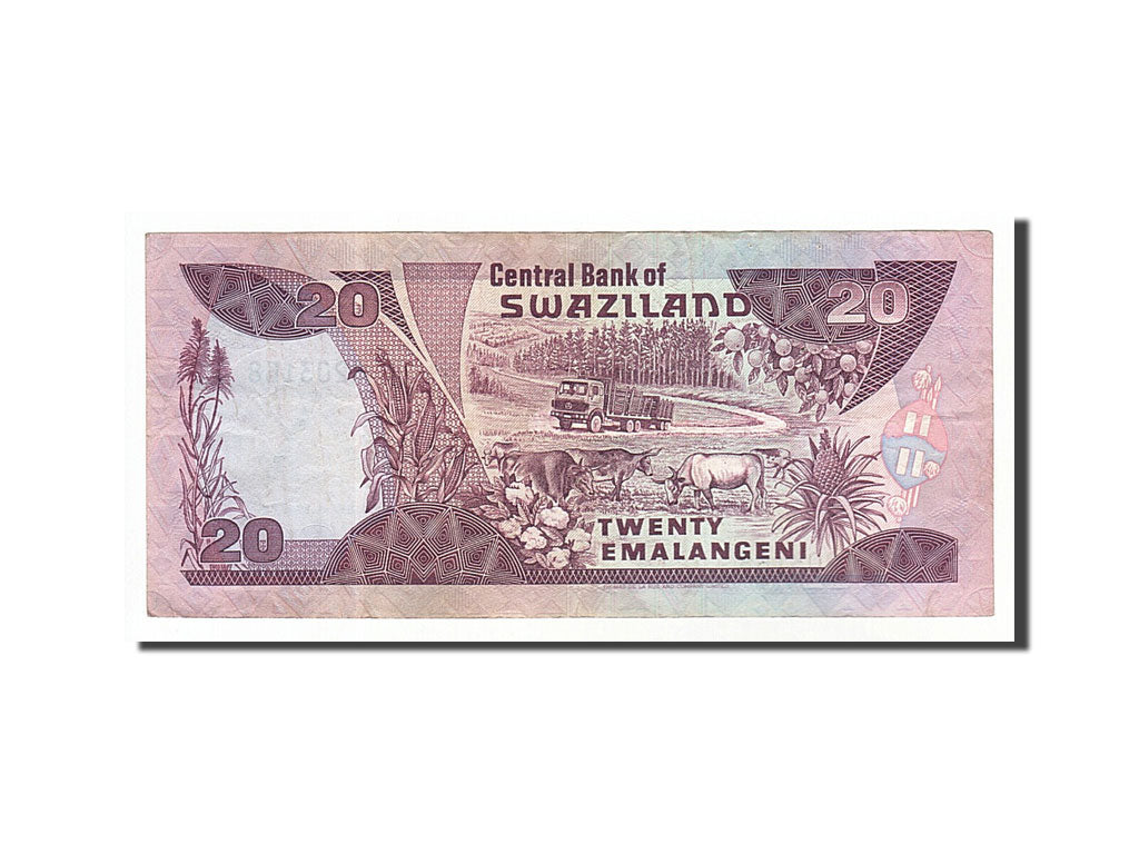 Swaziland, 20 Emalangeni, 1989, KM #17a, 1989-04-19, VF(20-25), C203168