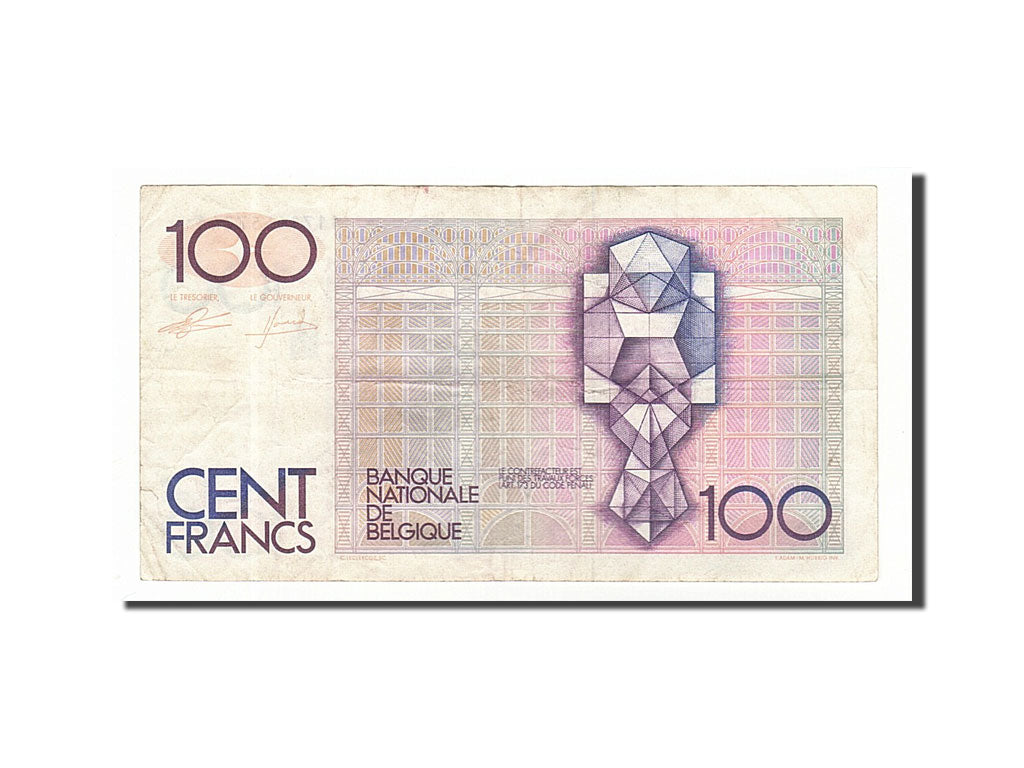 Banconote, Belgio, 100 Francs, 1982, MB+