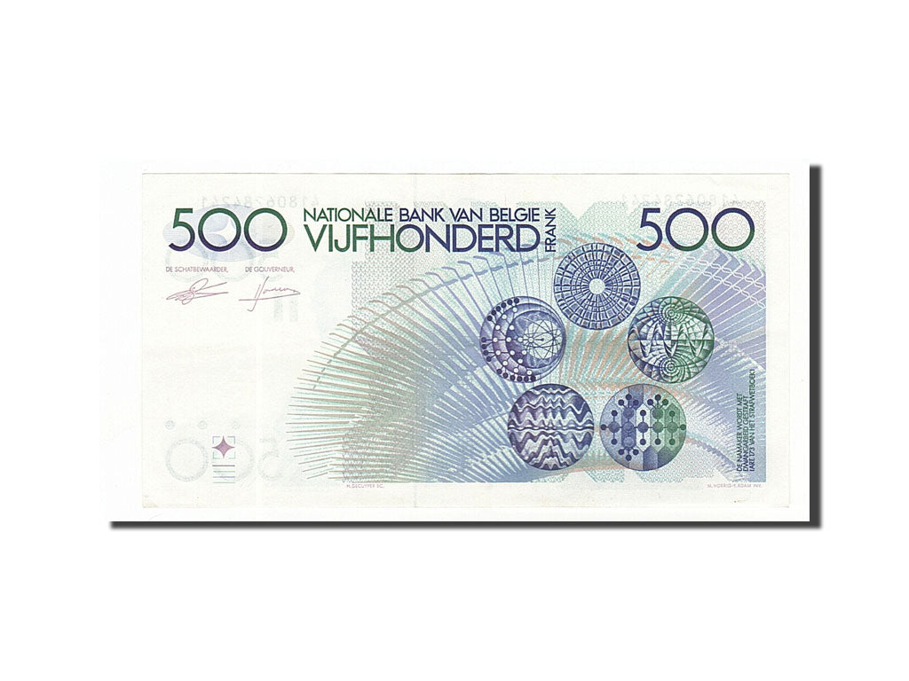 Banknote, Belgium, 500 Francs, 1982, AU(55-58)