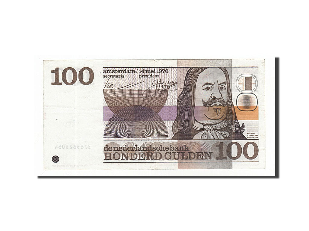 Netherlands, 100 Gulden, 1970, KM #93a, 1970-05-14, EF(40-45), 3155625054