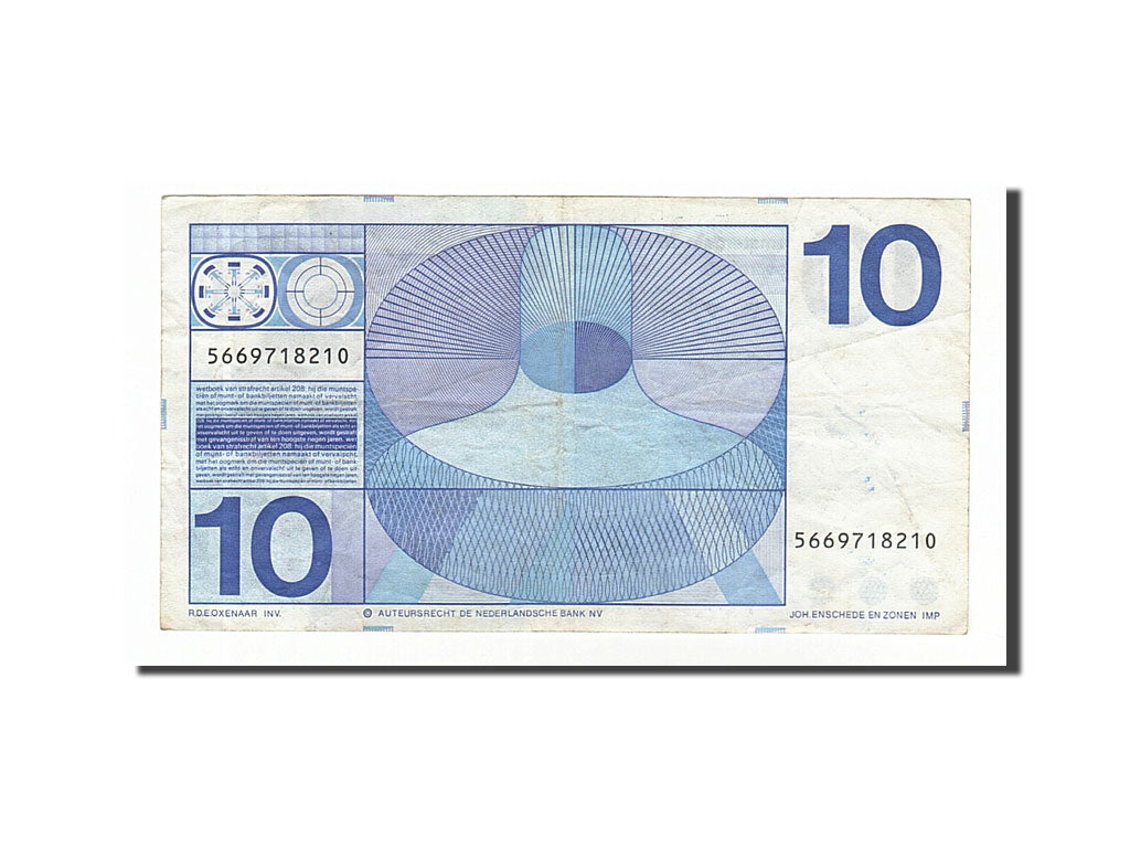 Netherlands, 10 Gulden, 1968, KM #91b, 1968-04-25, EF(40-45), 5669718210