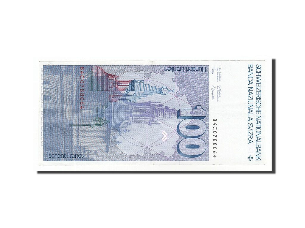 Banknote, Switzerland, 100 Franken, 1984, AU(50-53)