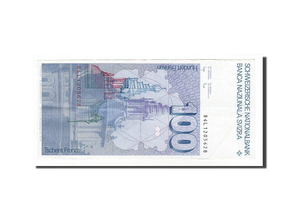 Banknote, Switzerland, 100 Franken, 1984, AU(50-53)