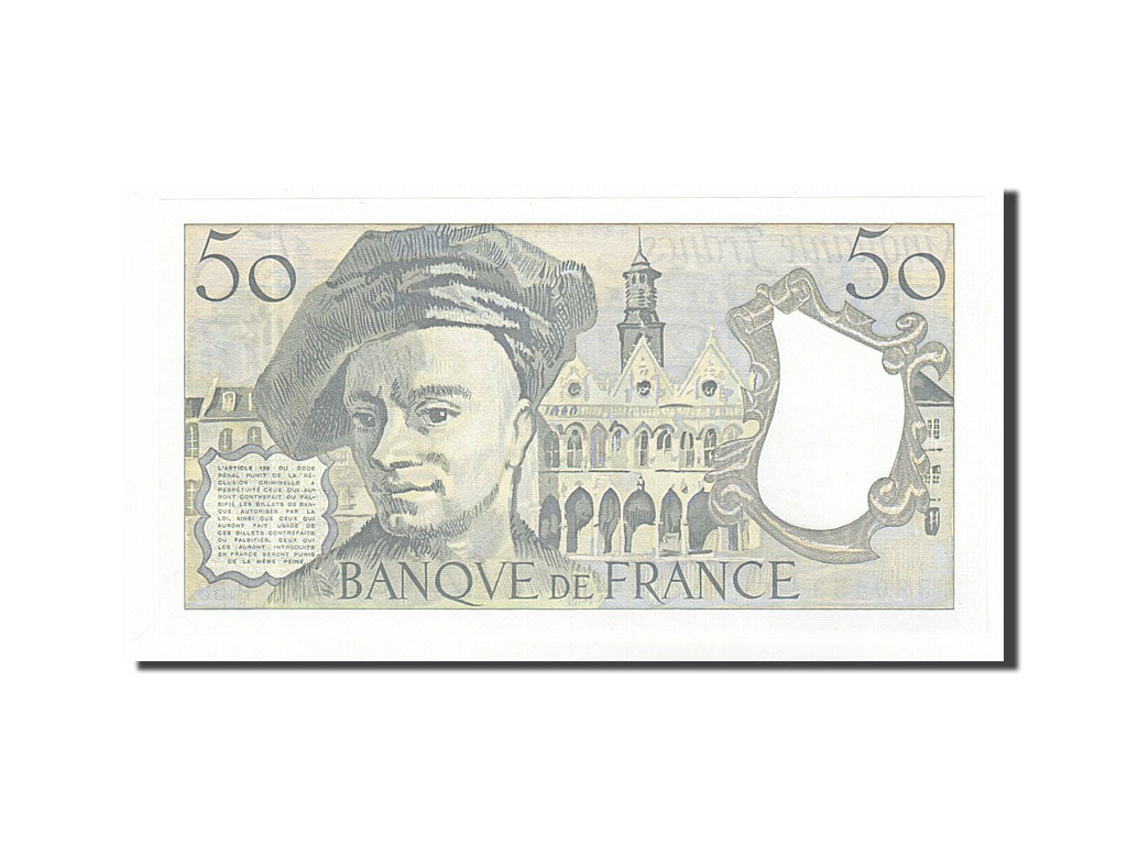 Banknote, France, 50 Francs, 50 F 1976-1992 ''Quentin de La Tour'', 1989