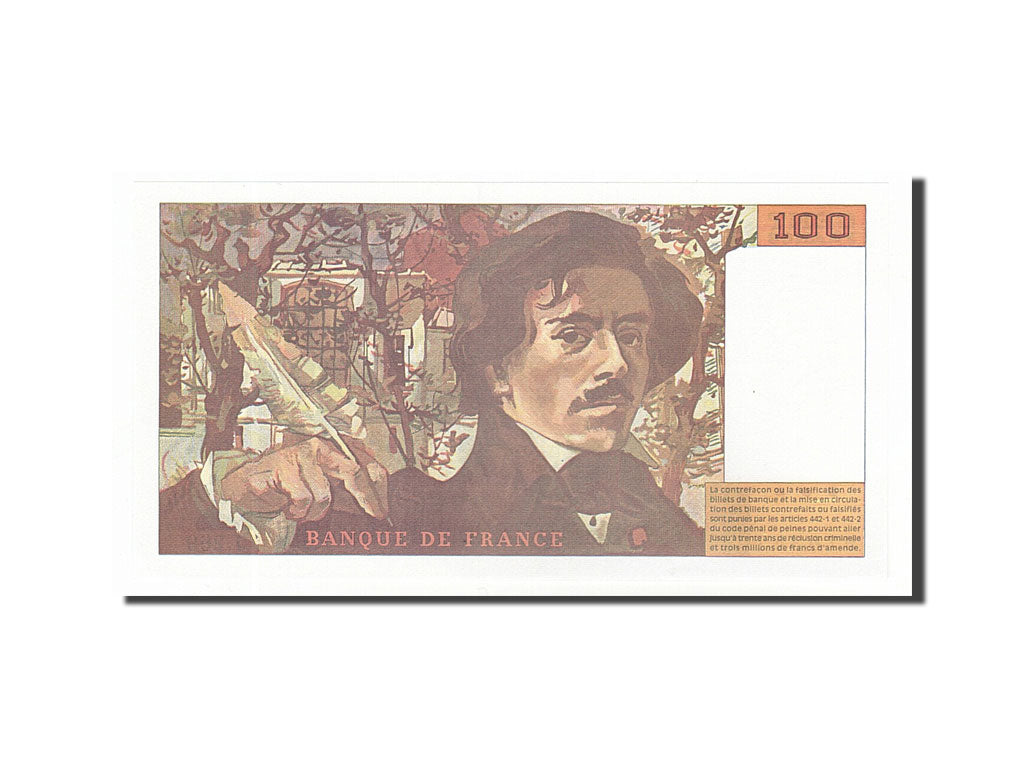 Banknote, France, 100 Francs, 100 F 1978-1995 ''Delacroix'', 1994, UNC(65-70)