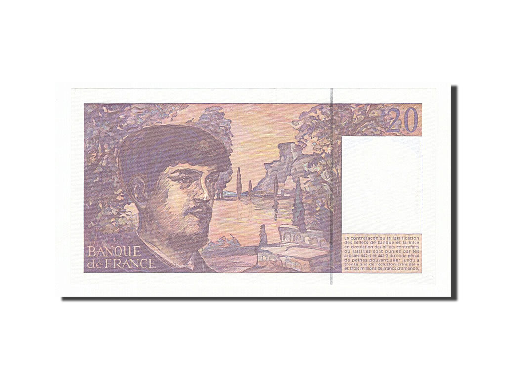 Francia, 20 Francs, 20 F 1980-1997 ''Debussy'', 1997, KM:151i, SPL, Fayette:6...
