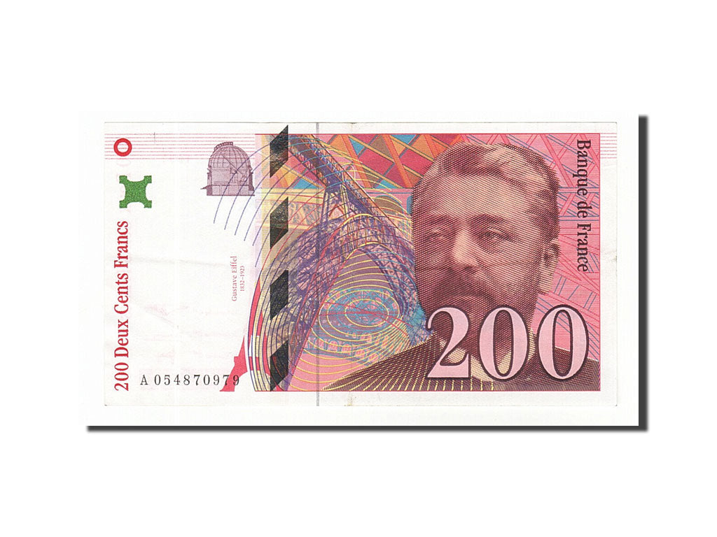 Banknote, France, 200 Francs, 200 F 1995-1999 ''Eiffel'', 1997, AU(50-53)